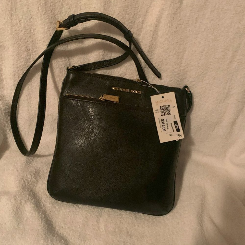 Michael Kors Black Leather Strap Bag - Picture 4 of 4